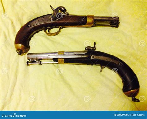 Antique Cap And Ball Dueling Pistols Stock Photo Image Of Antique