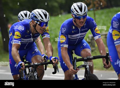 Belgian Philippe Gilbert Of Deceuninck Quick Step And Belgian Yves