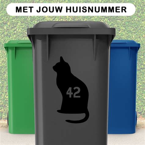 Container Stickers Voordeelset 4 Stuks 15x20 Cm Container Kliko