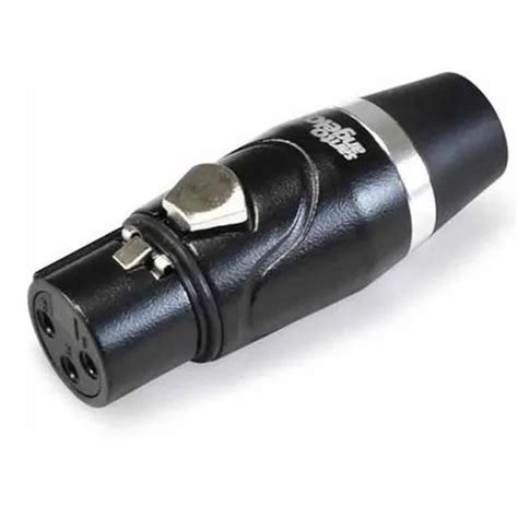 Plug Xlr Santo Angelo F Mea Conector Linha Pro Sas Preto Plugs E