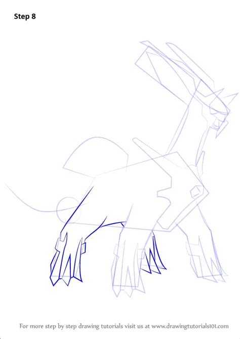 Step By Step How To Draw Dialga From Pokemon Drawingtutorials