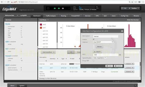Ubiquiti EdgeRouter Lite SOHO Network Configuration