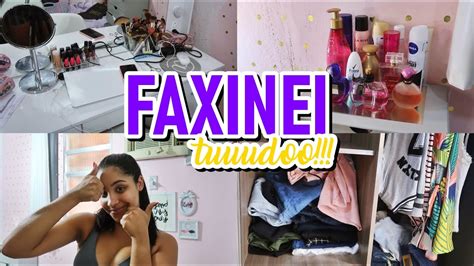 FAXINÃO COMPLETO NO MEU QUARTO YouTube