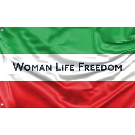 Iran Woman Life Freedom Protest Flag Ii Unique Design Print High Quality Materials Size 3x5 Ft