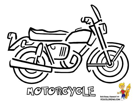 Motorcycle Coloring Pages For Kids - Coloring Home