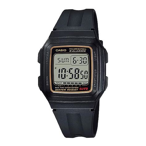 Reloj Casio Digital Alarma Led Negro Hombre F Wa Adf Comsucre Online