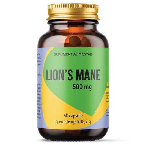 Lion S Mane 500 Mg 60 Capsule Laboratoarele Remedia Farmacia Tei