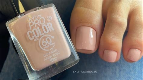 Unhas dos pés esmaltação nude YouTube