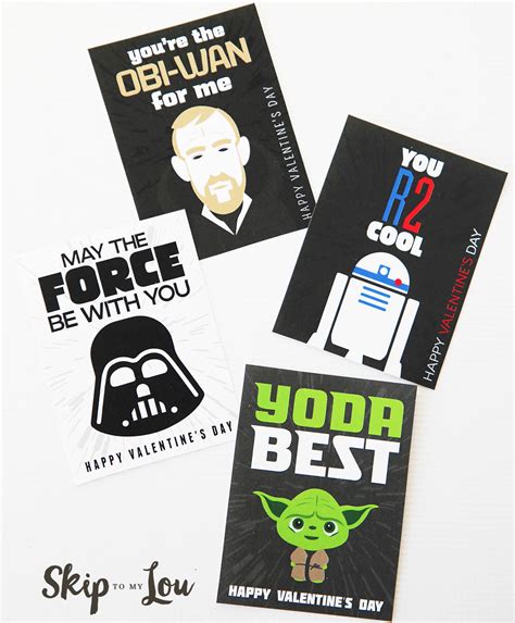 The BEST Free Printable Star Wars Valentines So Cool Skip To My Lou