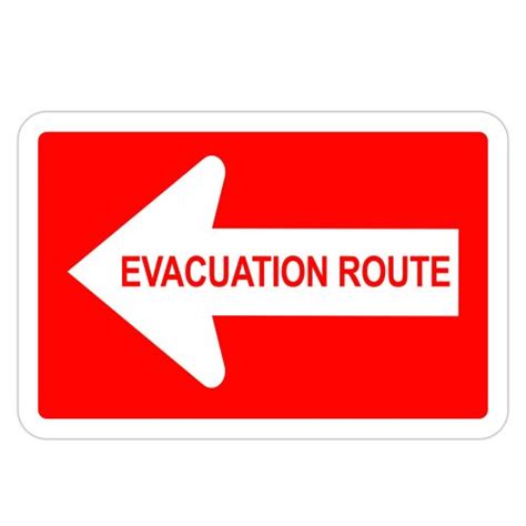 Custom Evacuation Route Directions American Sign Company