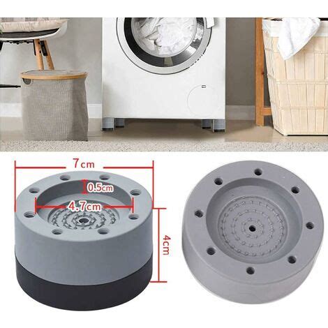 4Pcs Pied Machine A Laver Anti Bruit Patin Anti Vibration Lave Linge