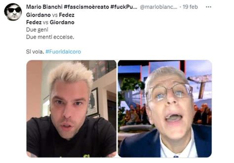 Tweet Fedez Vs Mario Giordano Dago Fotogallery