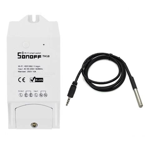 Wi-Fi реле Sonoff TH 16 с датчиком температуры DS18B20 – купить онлайн ...