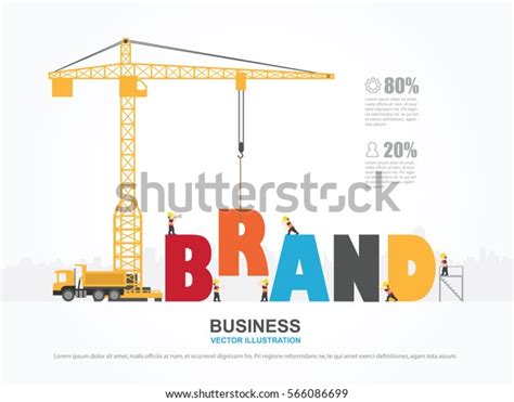 Crane Brand Building Infographic Template Vector Stock Vector (Royalty ...
