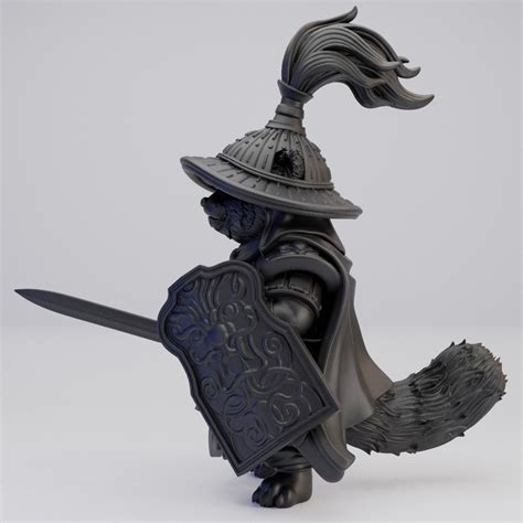 Hot Goblin レッサーパンダ剣士B ミニチュア ホットゴブリン 獣人 武士