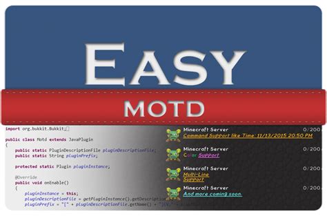 EasyMotd Minecraft Bukkit Plugins CurseForge