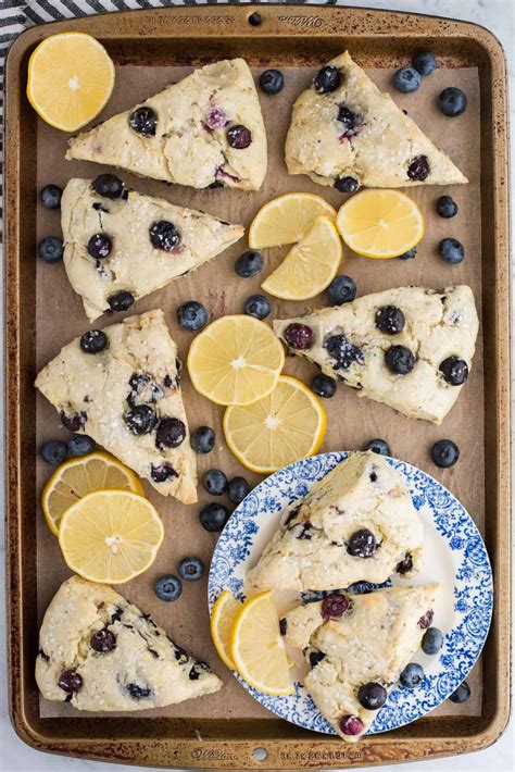 Lemon Blueberry Scones Flaky Tender And Ready In 1 Hour