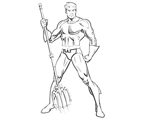 Aquaman Normal Para Colorear Imprimir E Dibujar Coloringonly