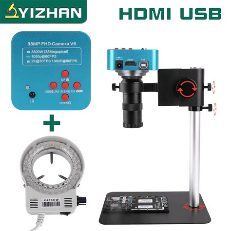 YIZHAN Microscope Set 13 38MP HDMI Usb VGA Interface Industrial Video