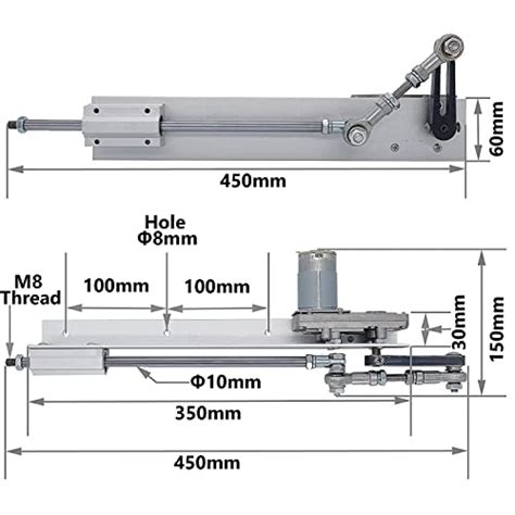 JQDML DIY Cycle Reciprocating Linear Actuator Motor DC 24V Stronger