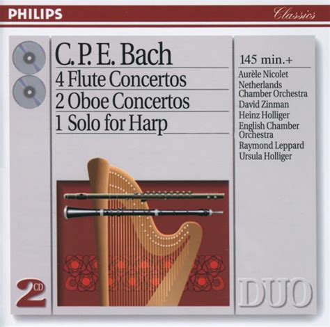 C P E Bach Flute Concerto In G Wq Allegro Di Molto