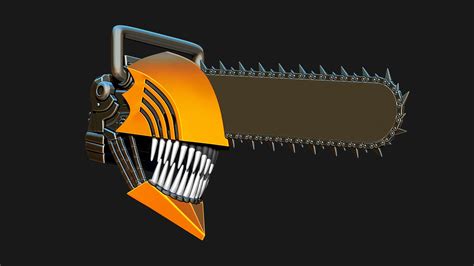 Chainsaw Man Helmet - Denji Anime Cosplay 3D Model by blackstar90