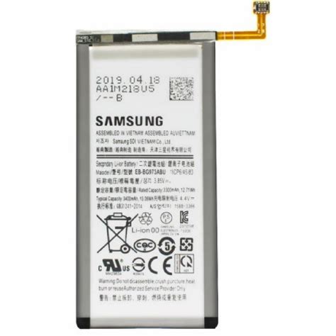 Batterie EB BG973ABU Samsung Galaxy S10 G973 Service Pack