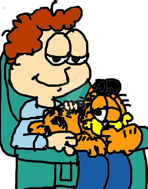 Jon and Garfield again by garfieldatejon2015 on DeviantArt