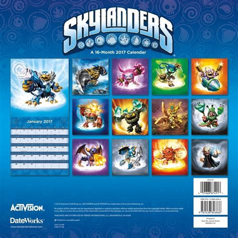 Skylanders Calendar Reveals New Character Skylanders Character List