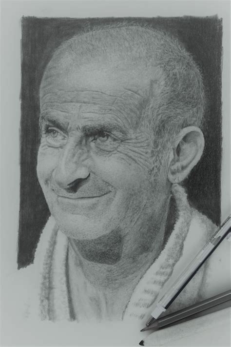 Dessin De Louis De Funes Crayon Papier Realistic Drawing Drawing