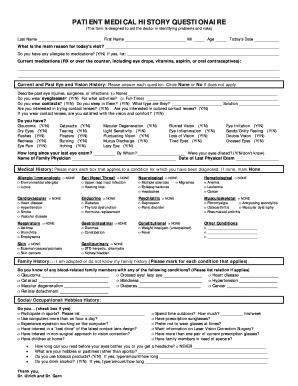 Fillable Online Patient Medical History Questionaire Doc Fax