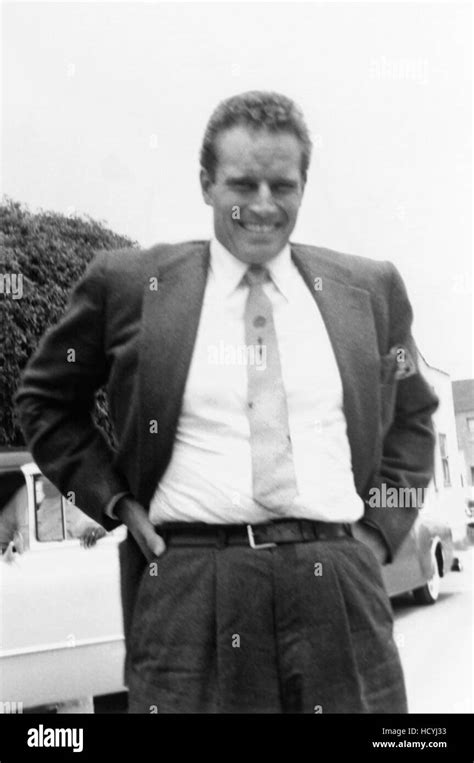 Charlton Heston Ca Mid 1950s Snapshot Stock Photo Alamy