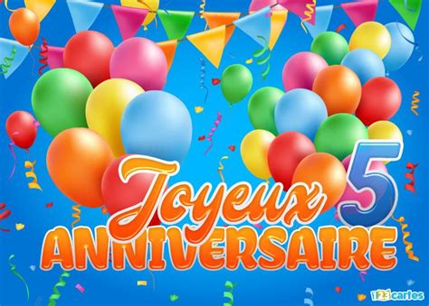 Anniversaire 5 Ans Garçon Texte d Anniversaire