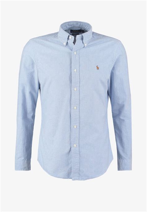 Polo Ralph Lauren Slim Fit Oxford Shirt Hemd Blue Blau Zalando De