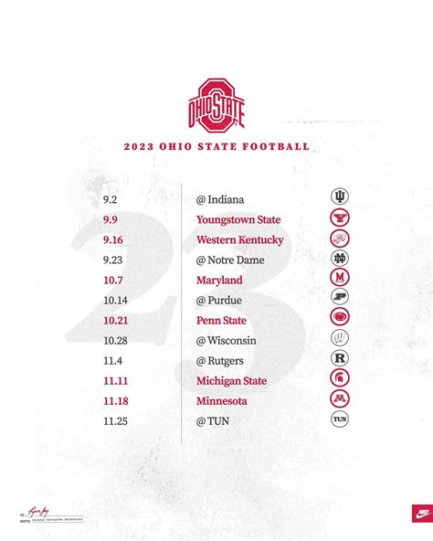 Ohio State Football Schedule Schedule Tv Elva Noreen