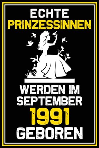 Echte Prinzessinnen Werden Im September 1991 Geboren Notes Notizbuch