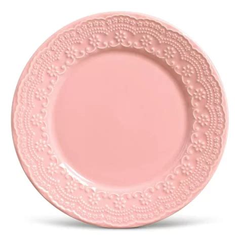 Set De Platos Planos Madeleine Pink De Cm De Di Metro Mercadolibre