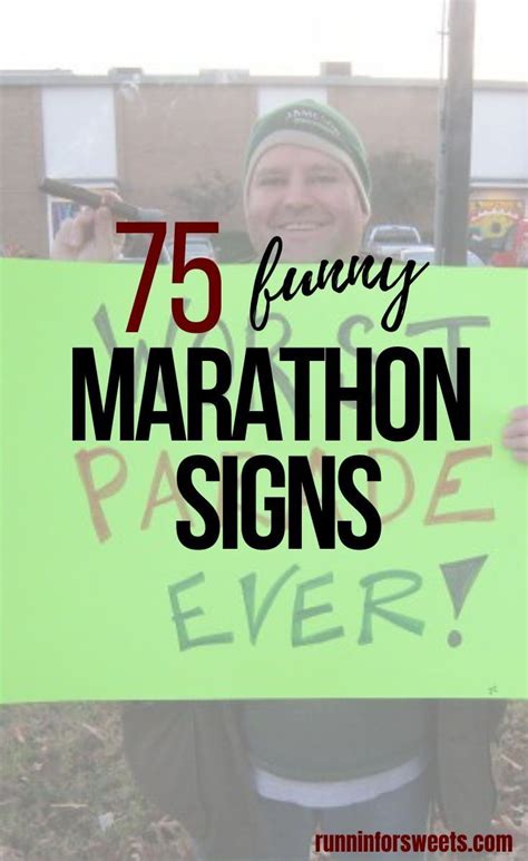 75 Funny Marathon Signs Unforgettable Running Sign Ideas Running