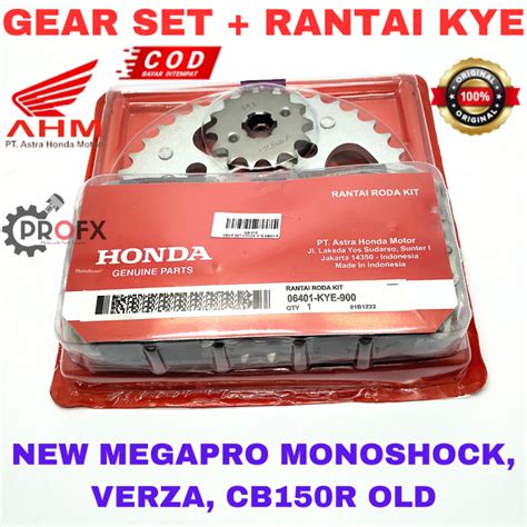 Gear Rantai Set Mega Pro Mono New Verza Cb R Lama Honda Kye