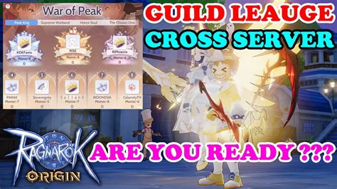 MALAM INI GUILD LEAGUE CROSS SERVER Ragnarok Origin ROO YouTube