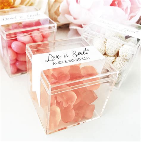 Personalized Acrylic Favor Boxes Famous Favors