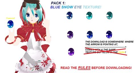 Mmd Eye Pack 1 Blue Snow Eye Texture By Madeleine242 On Deviantart