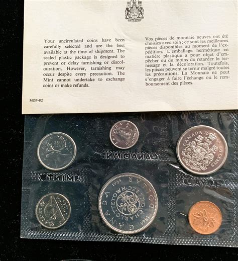 1964 Silver Canadian Mint 6 Coin Set Original Canada Mint Sealed Pkg