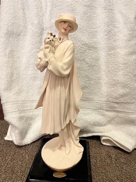 Vintage Giuseppe Armani Young Lady With Yorkshire Figurine 486f Etsy