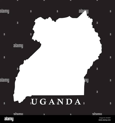 Uganda Country Map Vector Illustration Design Background Stock Vector