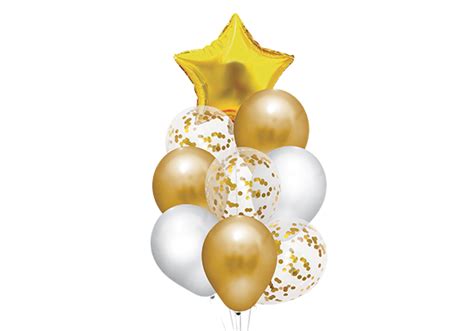 Set Globos Premium Dorado Globox