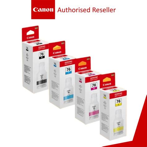 Canon GI 76 Refill Ink Bottles For Canon GX7070 GX6070 GX4070 Shopee