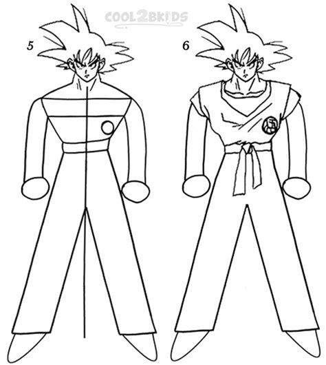 How to Draw Goku (Step by Step Pictures) | Cool2bKids