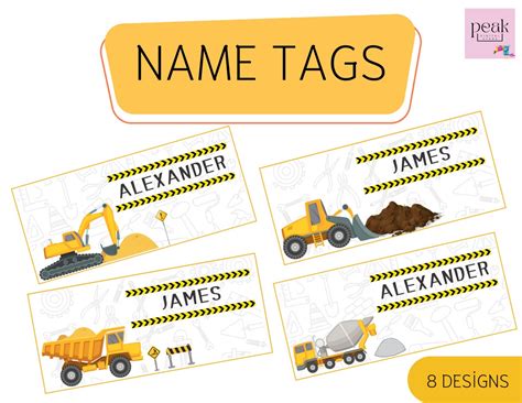 Classroom Name Tags Editable Name Tag School Name Tag - Etsy