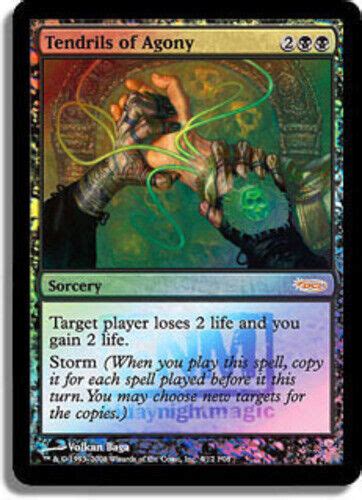 Tendrils Of Agony Foil Fnm 2008 Magic Mtg Moderate Play English Fnm